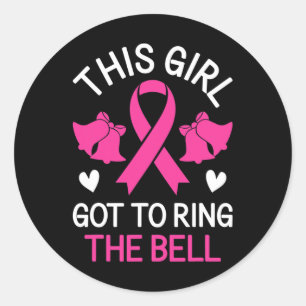 Dit meisje moet de Bell Chemo Afstudeerder Breast Ronde Sticker