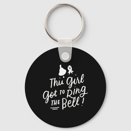 Dit meisje moet de Bell Chemo Afstudeerder Breast Sleutelhanger (Voorkant)