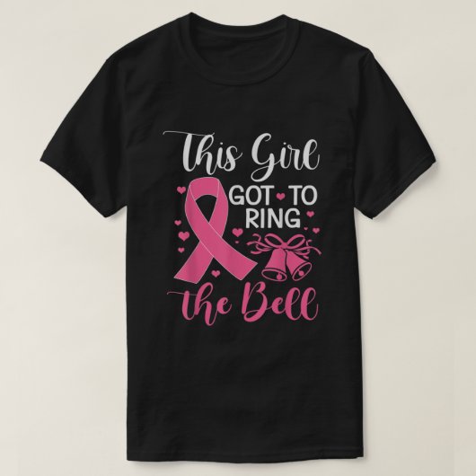 Dit meisje moet de Bell Chemo Afstudeerder Breast  T-shirt (Design voorkant)