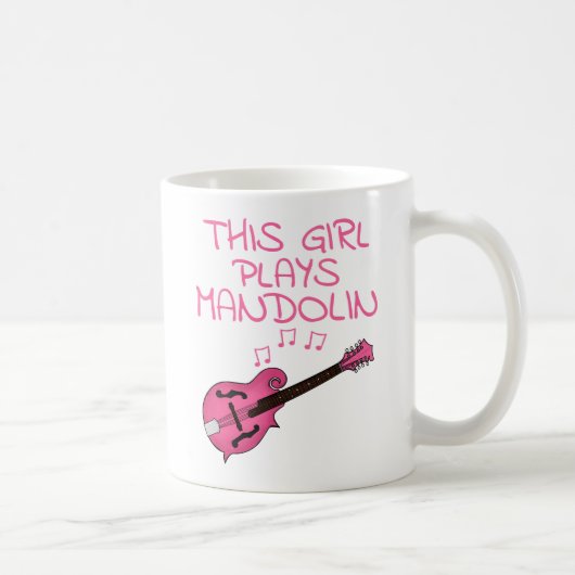 Dit meisje speelt mandoline, Vrouw mandolinist Koffiemok (Rechts)