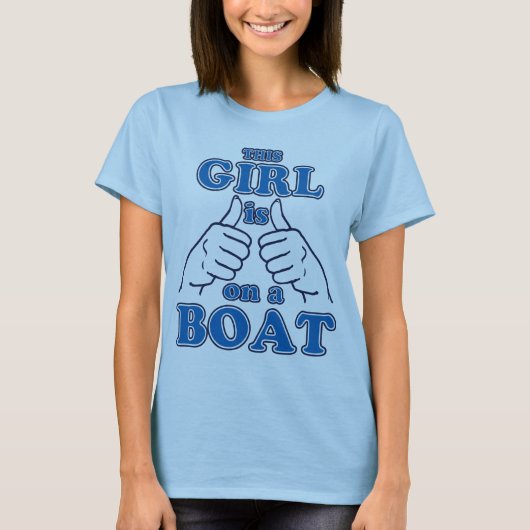 Dit meisje staat op een BOAT T-shirt (Voorkant)