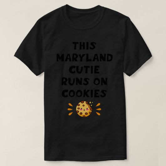 Dit meisje van Maryland loopt op koekjes. T-shirt (Design voorkant)