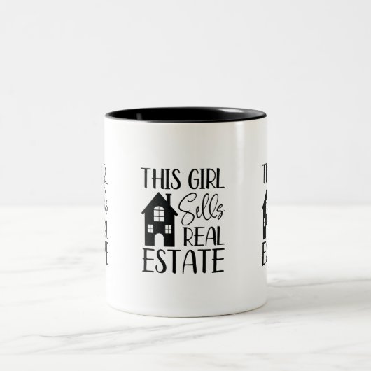 Dit meisje verkoopt onroerend goed Mok (Center)