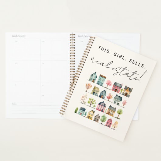 Dit meisje verkoopt onroerend goed planner (Display)