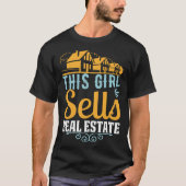 Dit meisje verkoopt onroerend goed Vrouw Realtor T-shirt (Voorkant)