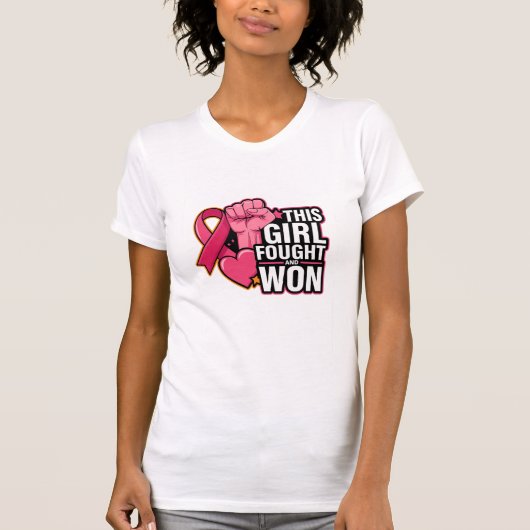 Dit meisje vocht en won t-shirt (Voorkant)