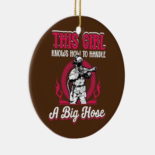 Dit meisje weet hoe het moet keramisch ornament (Rechts)