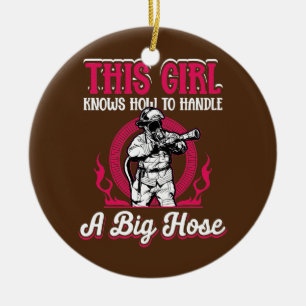 Dit meisje weet hoe het moet keramisch ornament