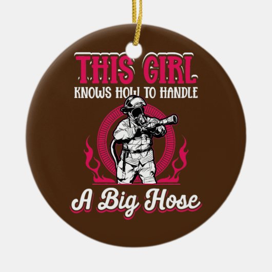 Dit meisje weet hoe het moet keramisch ornament (Voorkant)