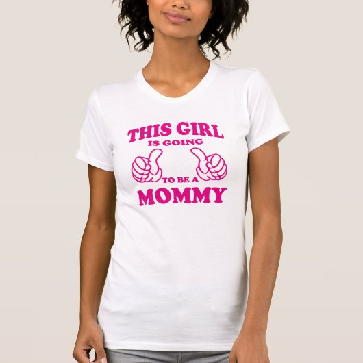 Dit meisje wordt een mammie tanktops & T-shirt (Voorkant)