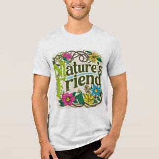 Dit milieuvriendelijke T-shirt heeft de uitdrukkin