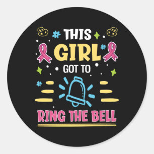 Dit moet de Bell Breast Cancer Warrior bellen Ronde Sticker