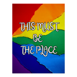 Dit Moet de Plaats Regenboog Perfect Poster