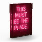 'Dit moet de plaats zijn' Acryl Home Decor Block Fotoblokken (Links)