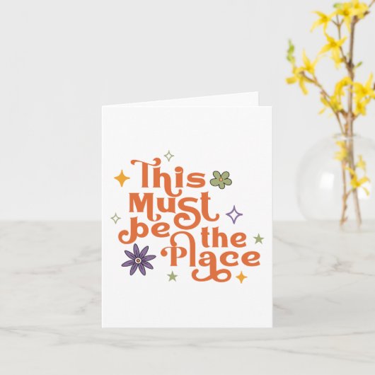 Dit moet de plaats zijn kaart (Gele Bloem)