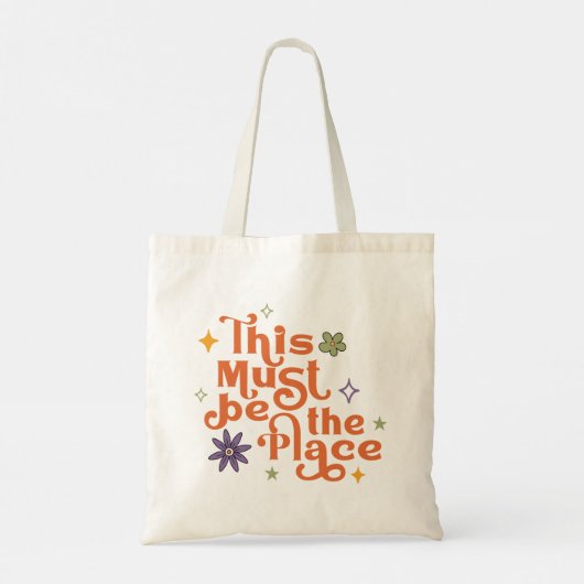 Dit moet de plaats zijn tote bag (Achterkant)