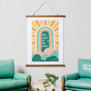 Dit moet de retro deur zijn hangend wandkleed