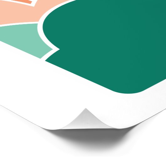 Dit moet de retro deur zijn perfect poster (Hoek)