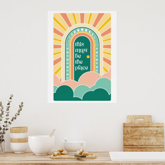 Dit moet de retro deur zijn poster (Keuken)