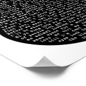 Dit moet het zwarte en witte gitaarlied zijn poster (Hoek)