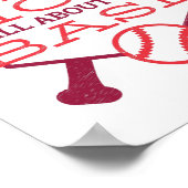 Dit MOM draait allemaal om BASE-bont-honkbalmoeder Poster (Hoek)