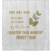 Dit moment citaat douchegordijn (Voorkant)