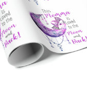 Dit Momma is dol op de maan en de rug Cadeaupapier (Rol Hoek)