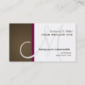 Dit monogram-visitekaartje aanpassen visitekaartje (Achterkant)