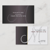 Dit monogram-visitekaartje aanpassen visitekaartje (Voorkant / Achterkant)