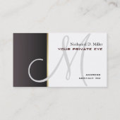 Dit monogram-visitekaartje aanpassen visitekaartje (Achterkant)