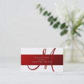 Dit monogram-visitekaartje aanpassen visitekaartje (Staand voorkant)