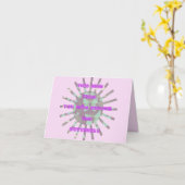 Dit nieuwe jaar word je de vlinder. kaart (Gele Bloem)