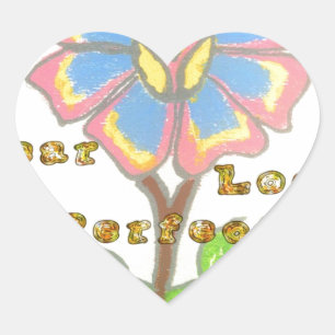 Dit nieuwe jaar ziet er perfect uit Floral Text Ar Hart Sticker