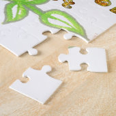 Dit nieuwe jaar ziet er perfect uit Floral Text Ar Legpuzzel (Zijkant)