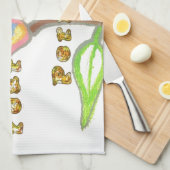 Dit nieuwe jaar ziet er perfect uit Floral Text Ar Theedoek (Quarter Fold)