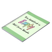 Dit Notitieboek is leeg Voeg enkele woorden toe (Linkerzijde)