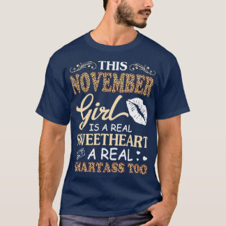 Dit november meisje is een echte lieverd een echte t-shirt