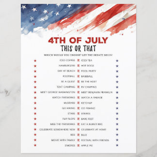 Dit of dat 4 juli feest spel