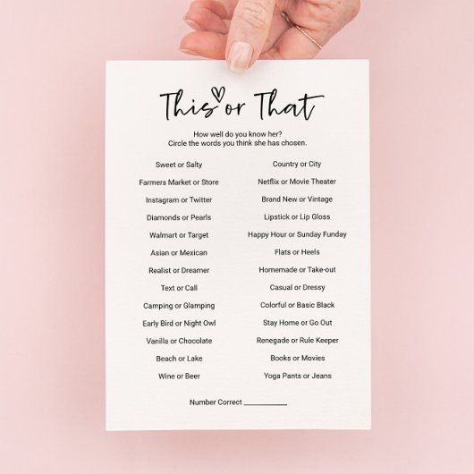 Dit of dat spel Kaart