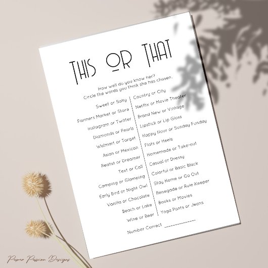 Dit of dat spel Kaart