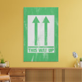 Dit onderliggend teken canvas afdruk (Insitu (Woonkamer))