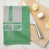 Dit onderliggend teken theedoek (Quarter Fold)