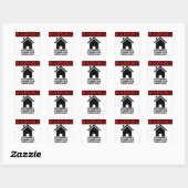DIT ONROEREND GOED STAAT ONDER TOEZICHT STICKER (Vel)