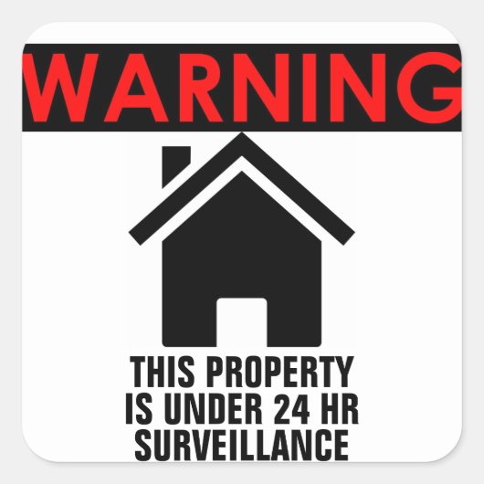 DIT ONROEREND GOED STAAT ONDER TOEZICHT STICKER (Voorkant)