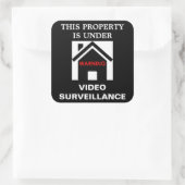 DIT ONROEREND GOED STAAT ONDER TOEZICHT STICKER (Tas)