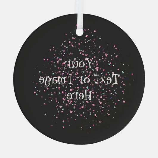 Dit ontwerp glas ornament (Achterkant)