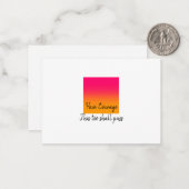 Dit ook laten doorlopen door de Kaart Notitiekaartje (Voorkant / Achterkant in situ)