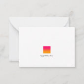 Dit ook laten doorlopen door de Kaart Notitiekaartje (Achterkant)