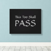 "Dit ook zal overgaan" Canvas (Insitu (Houten vloer))