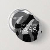 "Dit ook zal passeren" badge Ronde Button 5,7 Cm (Voorkant /achterkant)